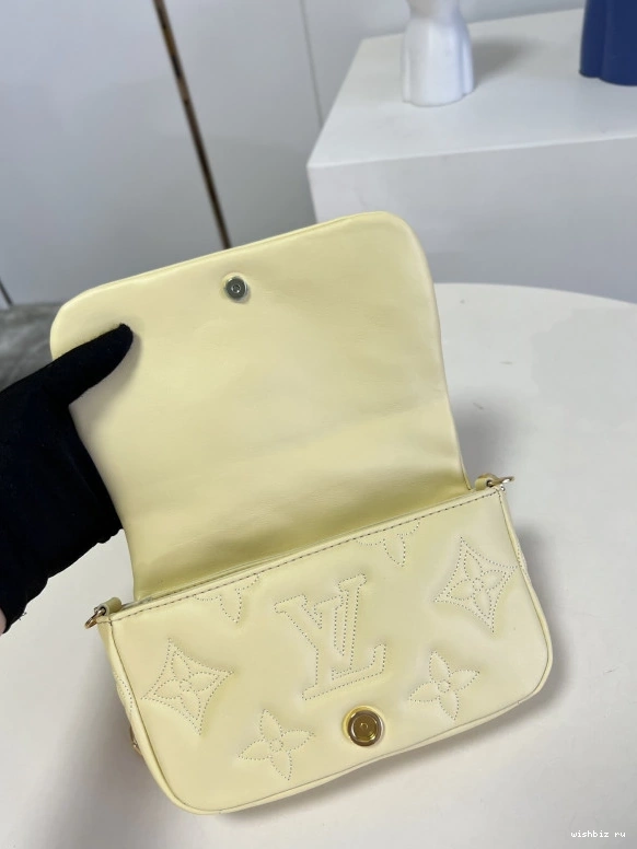 WIS ON LOUIS BUBBLEGRAM VUITTON WALLET STRAP 0804